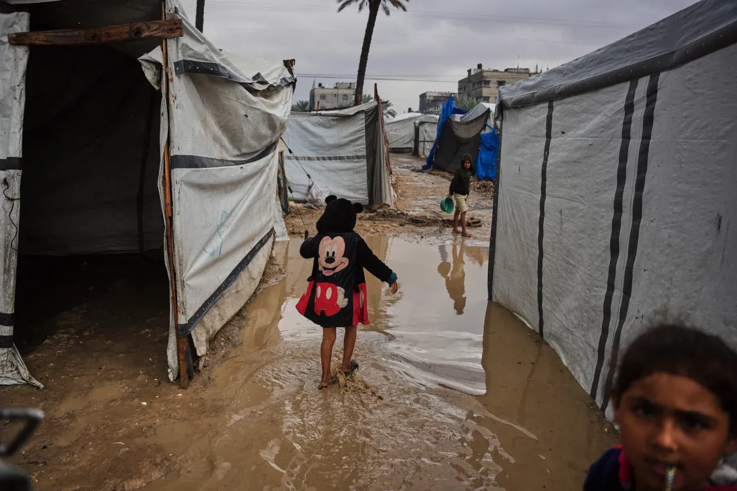 ‘Everything is soaked': Winter rains in Gaza bring new misery for Palestinians