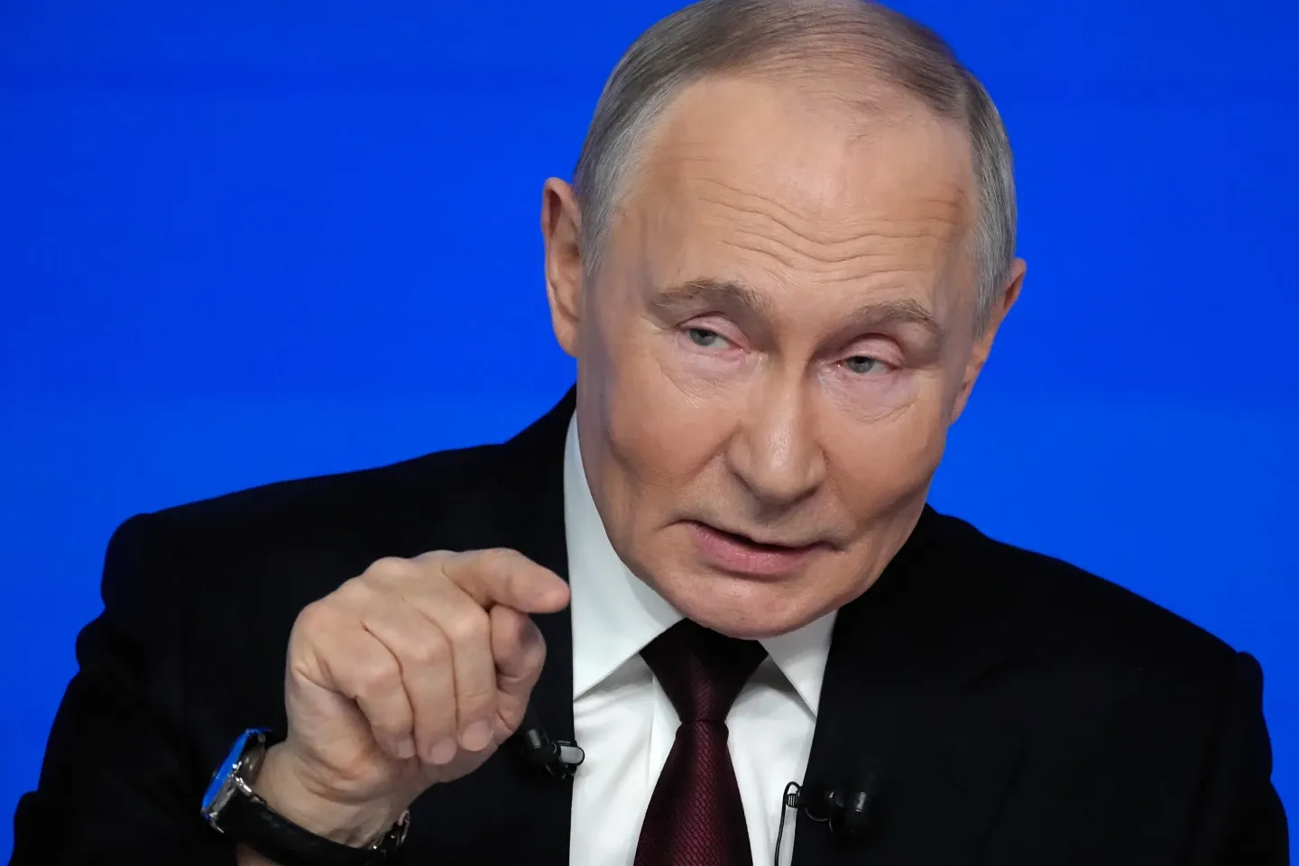 Putin tells his annual news conference that the Kremlin’s military goals will be achieved in Ukraine