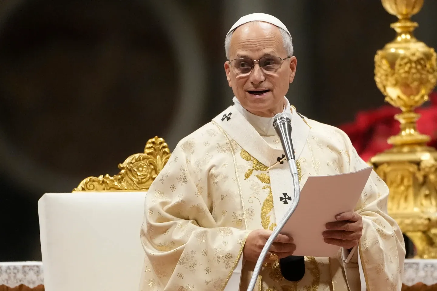 Pope Leo XIV remembers Gaza’s suffering in first Christmas homily and calls for peace