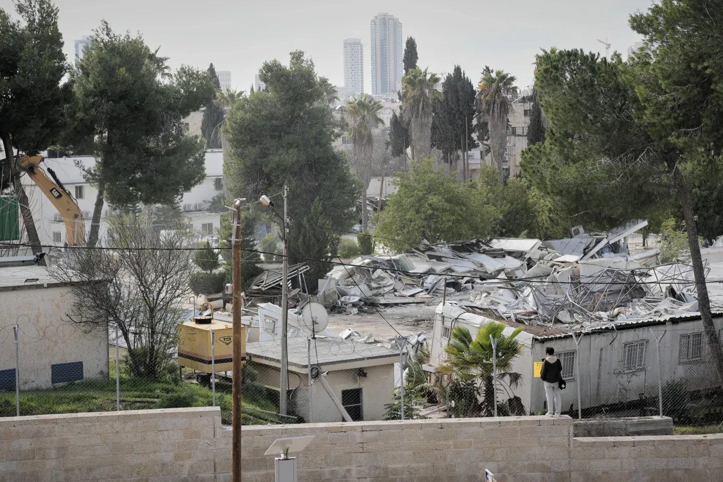 Israeli crews begin bulldozing headquarters of UN agency for Palestinian refugees in east Jerusalem