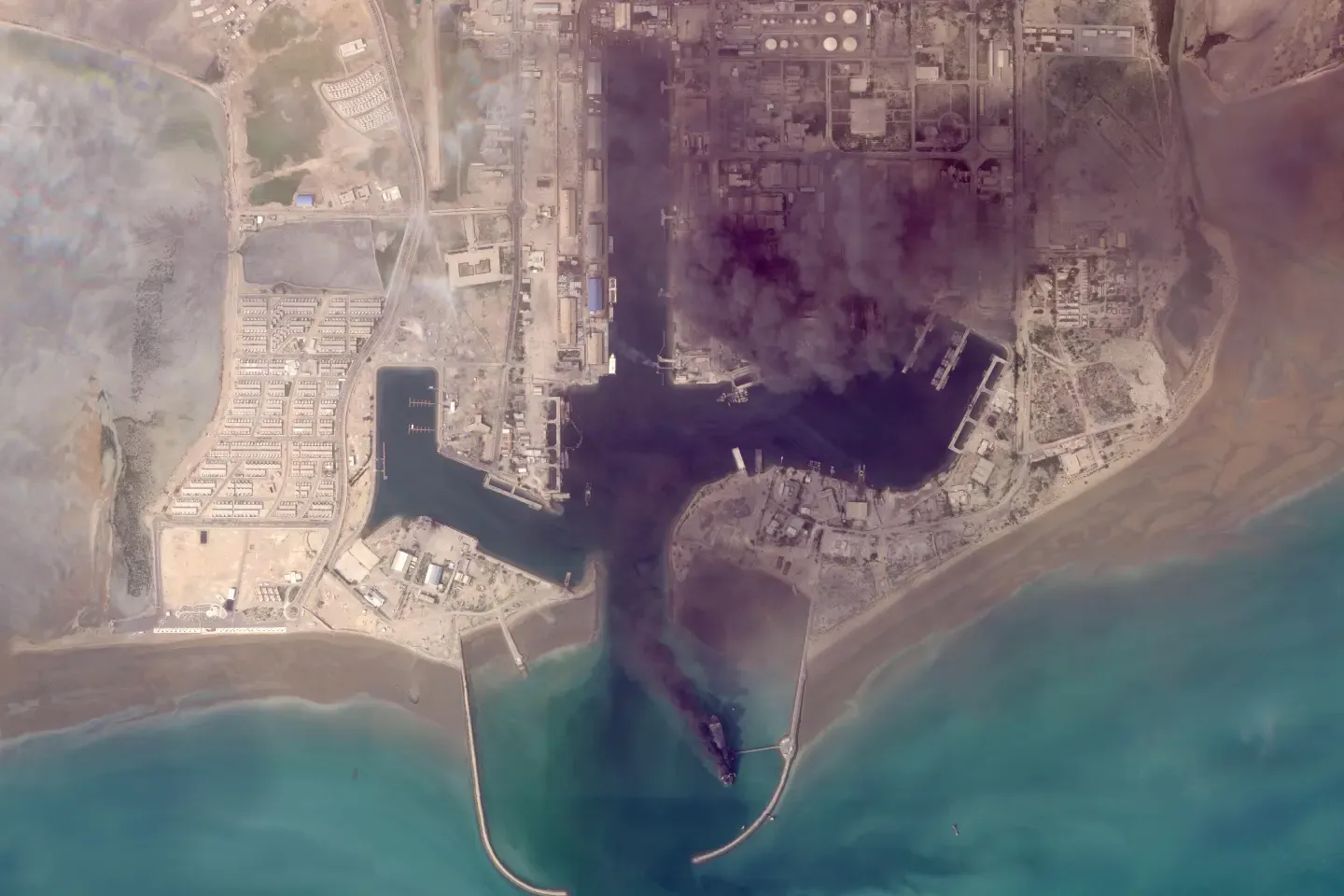 Satellite images begin to show damage wrought by Iran war