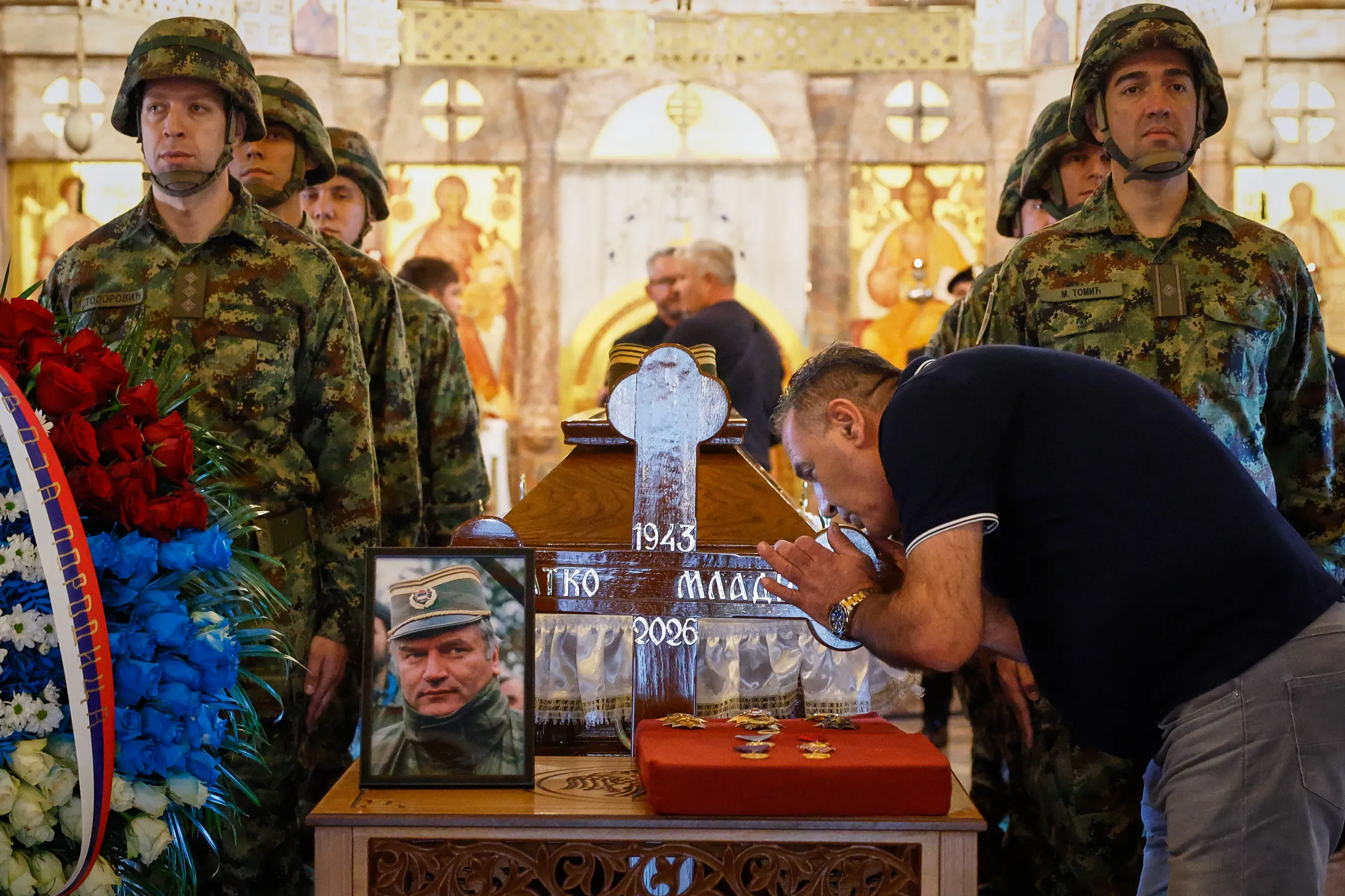 Body of War Criminal Mladic Lies in State Ahead of Funeral in Serbia
