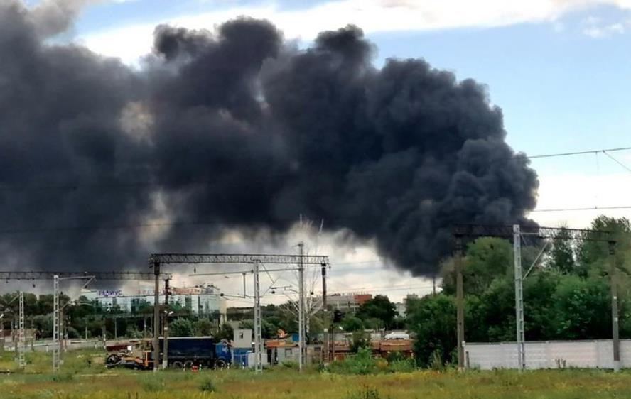 В Санкт-Петербурге произошел масштабный пожар
