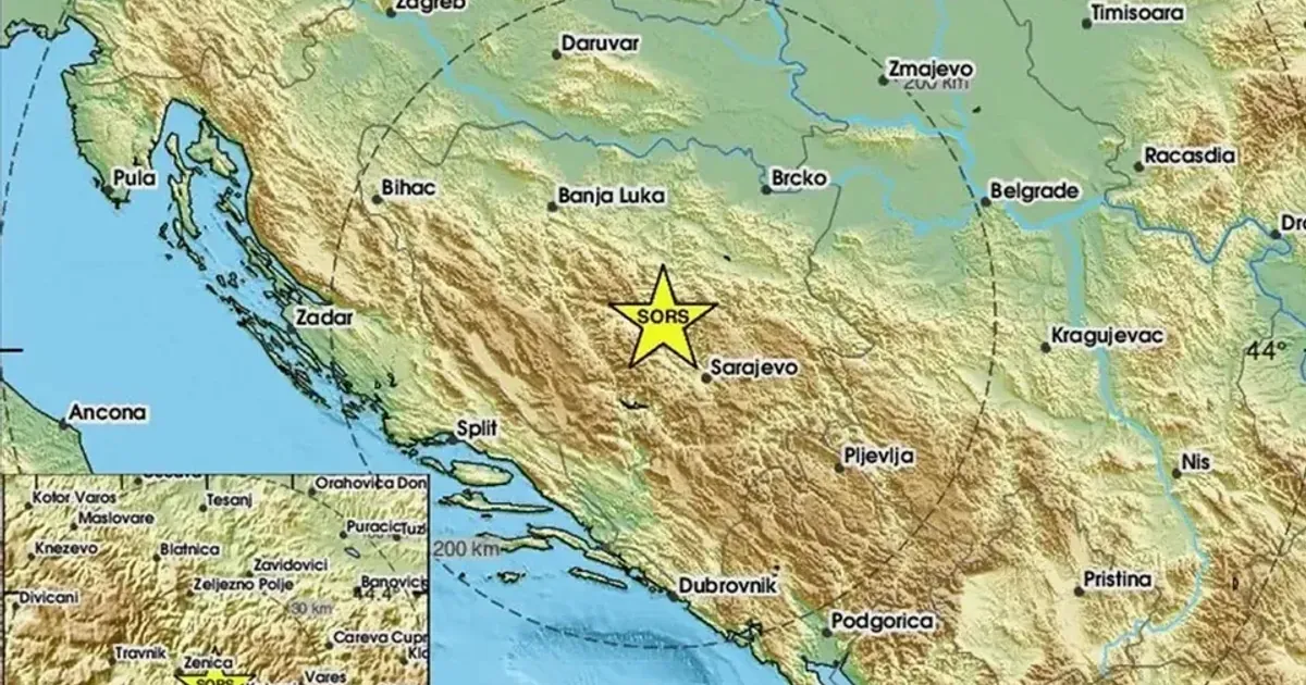 Zemljotres jačine 3,6 stepeni pogodio BiH