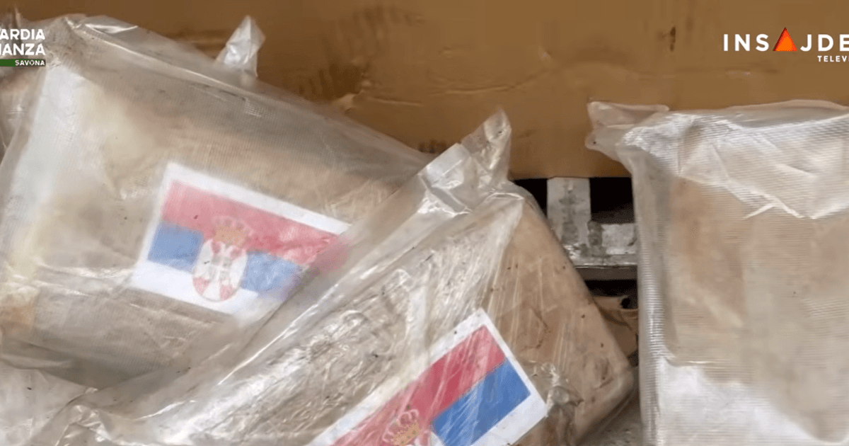 VIDEO U Italiji zaplijenjeno oko 800 kilograma kokaina, na velikom broju paketa zastava Sr