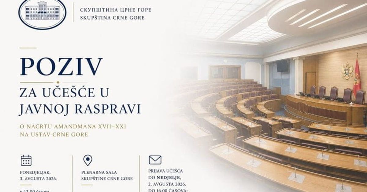 Sutra javna rasprava povodom Nacrta ustavnih amandmana