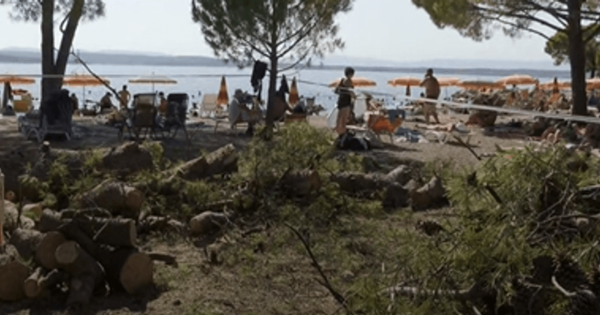 Bor pao na plažu u Crikvenici, povrijeđeno osmoro ljudi