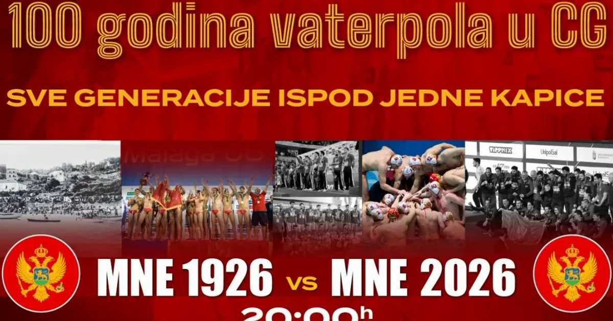 Sto godina vaterpola u Crnoj Gori – sve generacije ispod jedne kapice
