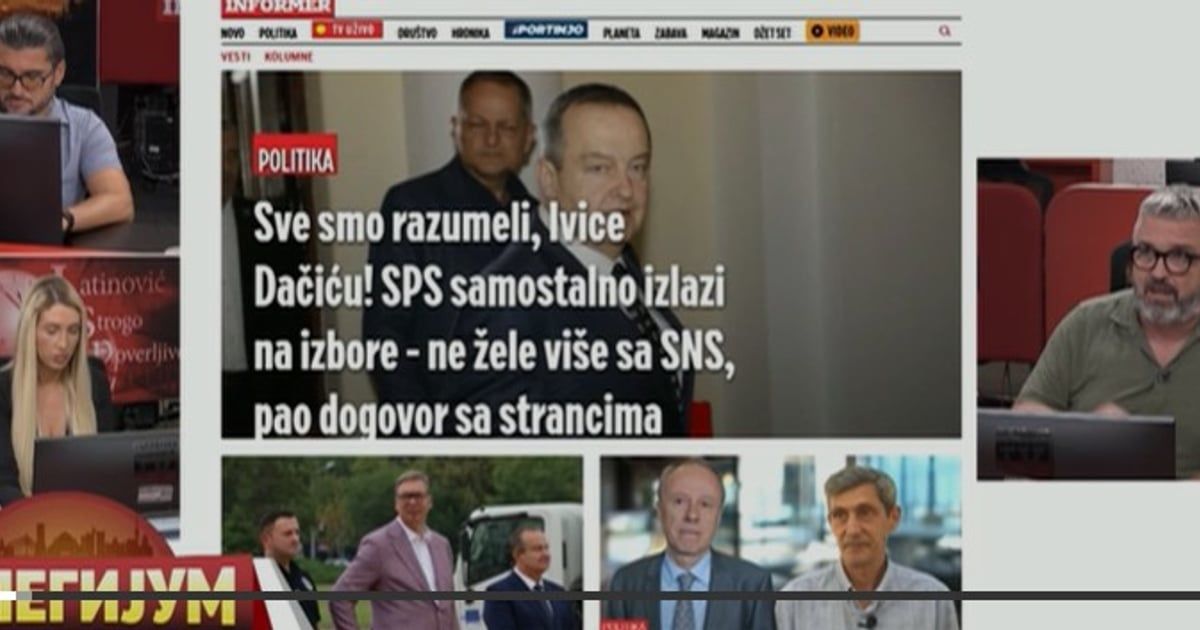 Informer: I Dačić je blokader