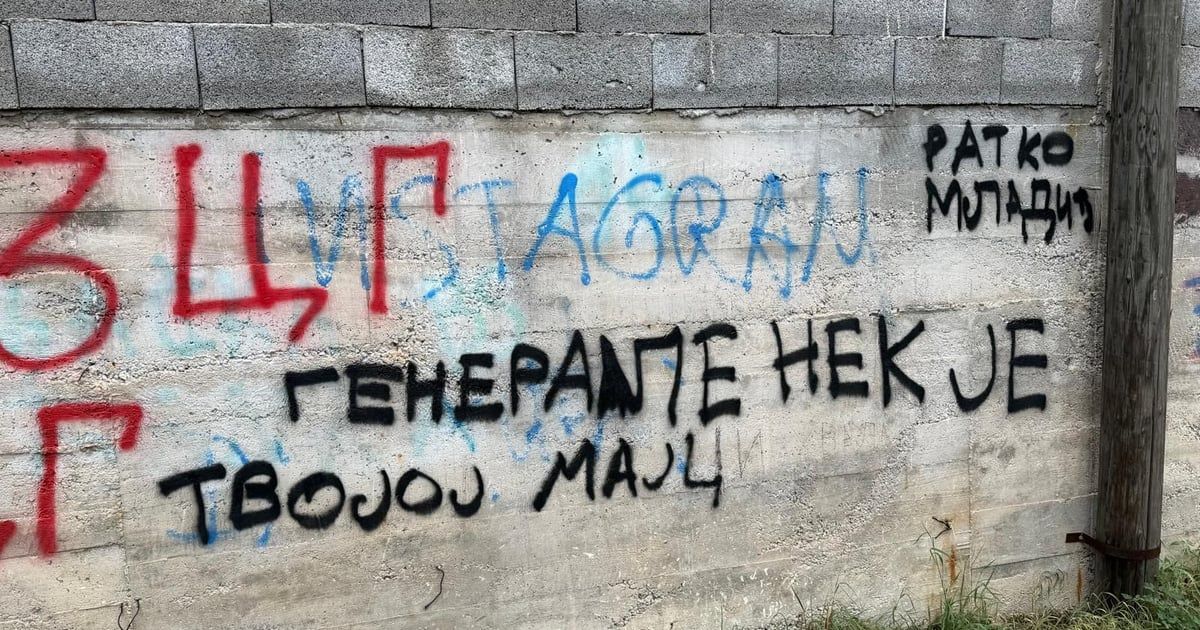 BS: Veličanje ratnog zločinca na dvorišnom zidu poslanice Strujić Harbin