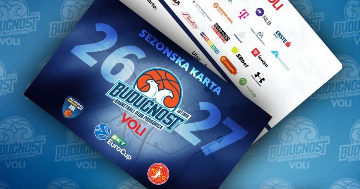 KK Budućnost Voli: Sezonske karte od danas u prodaji