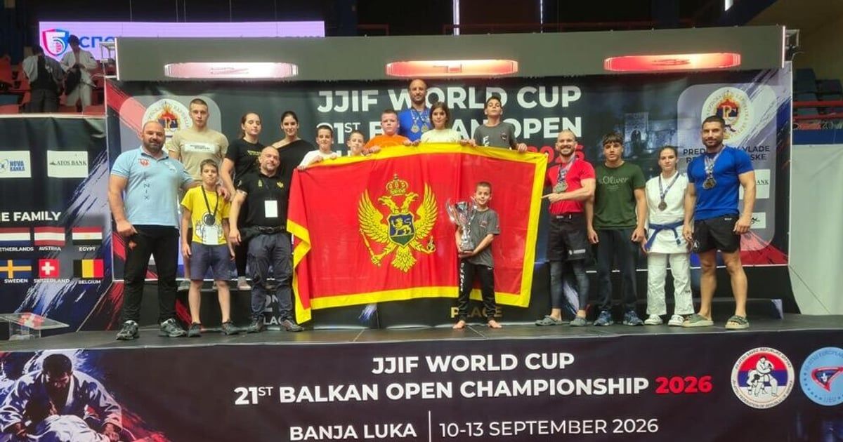 Džiu džicu reprezentacija Crne Gore ubjedljivo najbolja na Balkanu