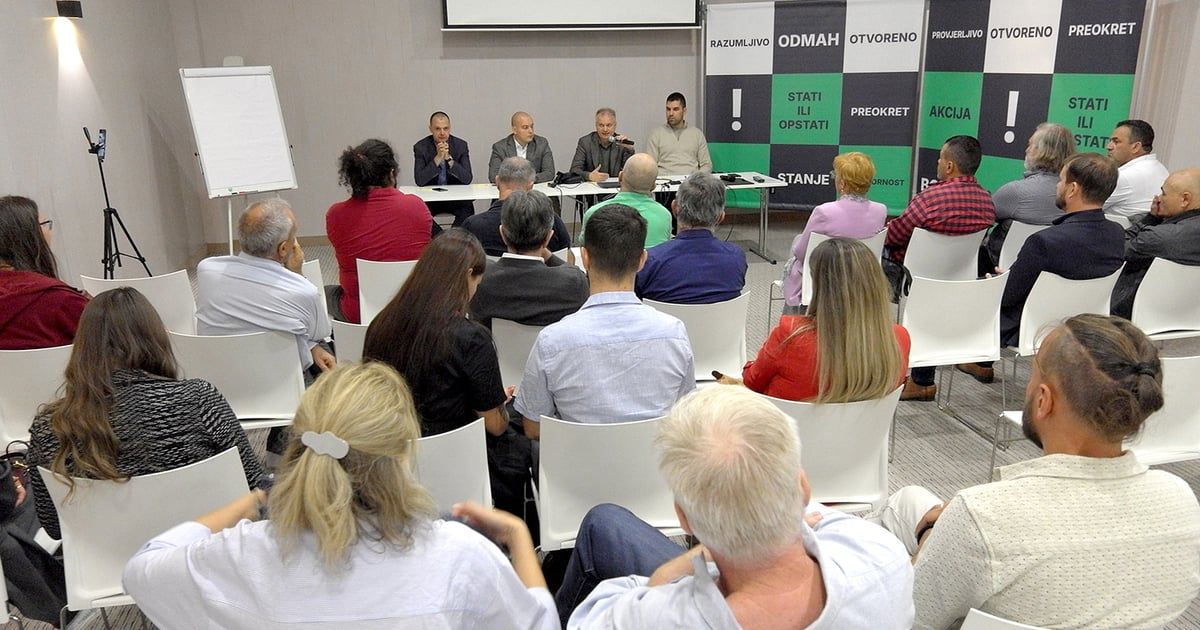 Preokret održao tribinu u Herceg Novom, počelo formiranje koordinacionog tima