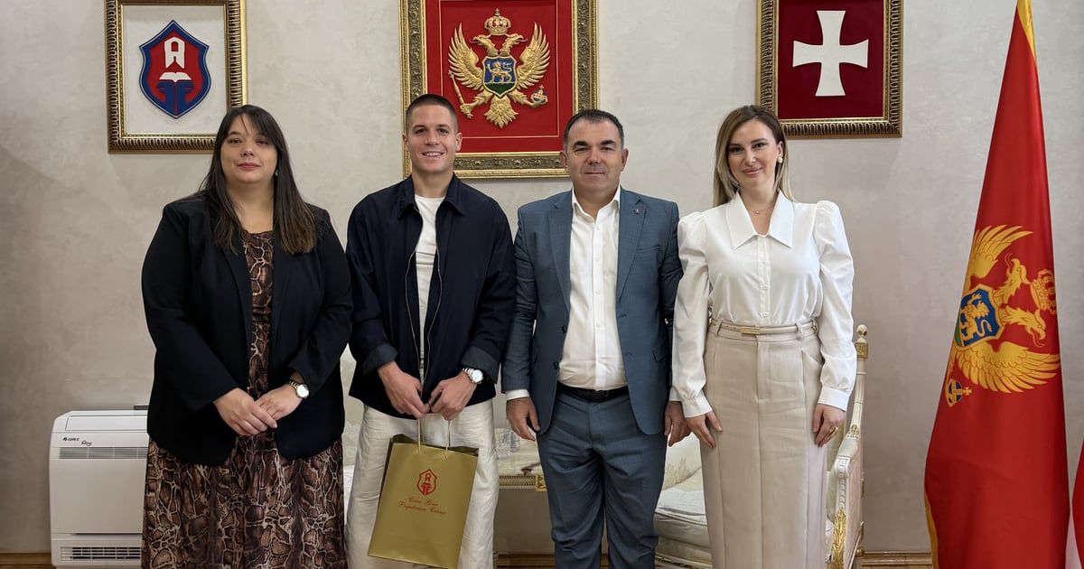 Đurašković upriličio prijem za crnogorskog fudbalskog reprezentativca Aleksu Latkovića