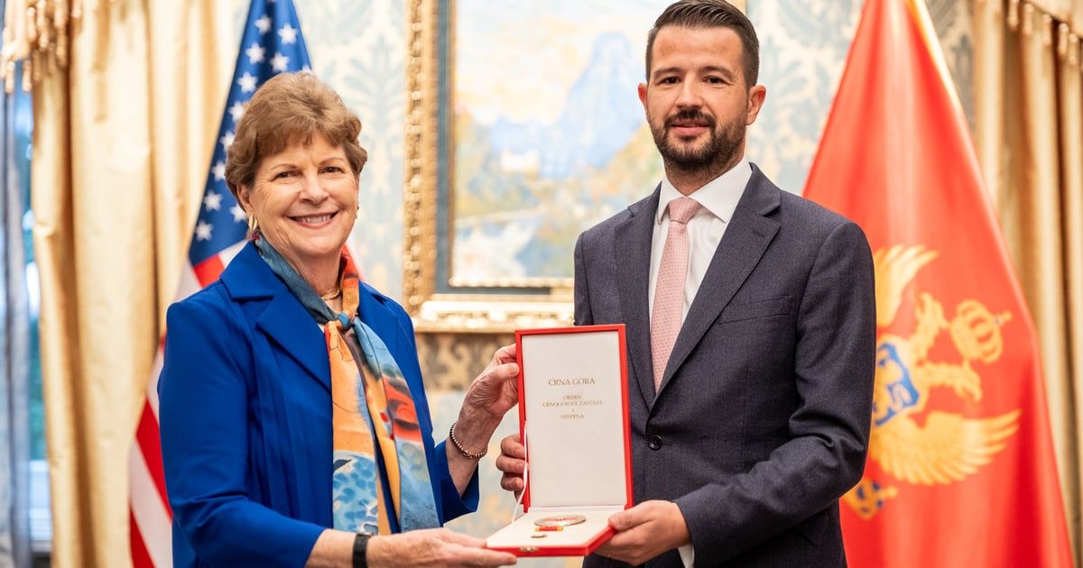 Milatović odlikovao senatorku Džin Šahin ordenom Crnogorske
