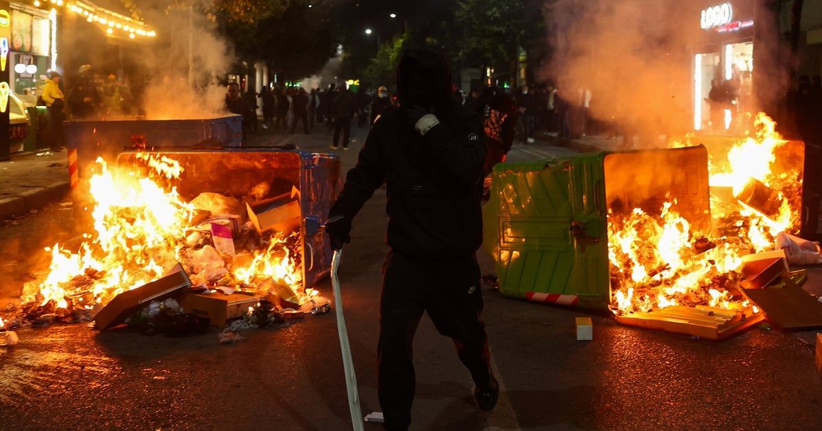 FOTO Nasilje i vandalizam u Tirani: Molotovljevi kokteli